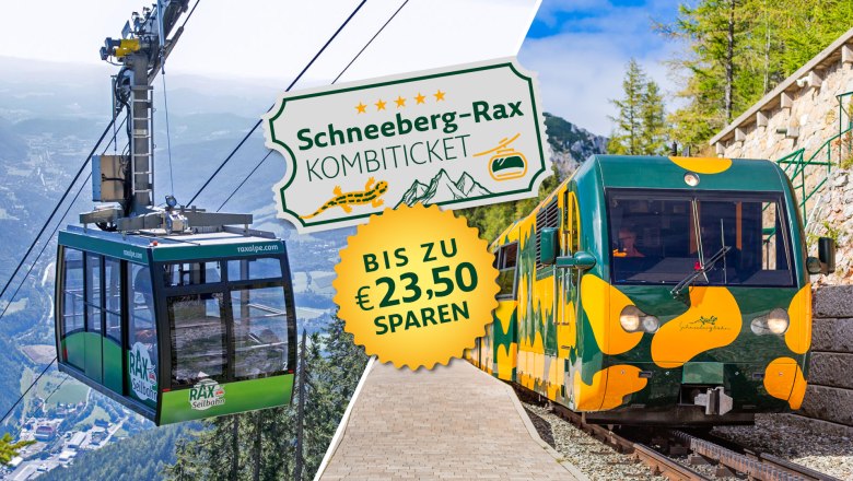 Schneeberg-Rax Kombiticket: Top of Wiener Alpen, © NB/Zwickl/Rax-Seilbahn